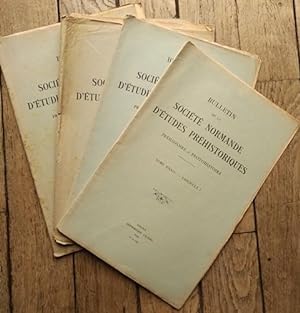 Bulletins de la Société Normande d'Études préhistoriques - tome XXXIV - fascicules I, II, III et IV