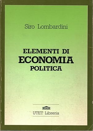 Seller image for Elementi di economia politica for sale by Di Mano in Mano Soc. Coop