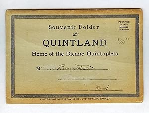 Souvenir Folder of Quintland, Home of the Dionne Quintuplets
