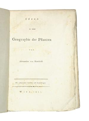 Bild des Verkufers fr Ideen zu einer Geographie der Pflanzen. Mit erluternden Zustzen und Anmerkungen. zum Verkauf von Versandantiquariat Wolfgang Friebes