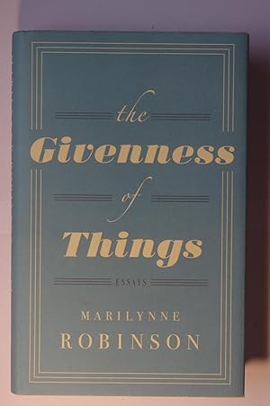 Immagine del venditore per The Givenness of Things venduto da Dr Martin Hemingway (Books)