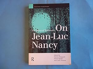 Bild des Verkufers fr On Jean-Luc Nancy: The Sense of Philosophy (Warwick Studies in European Philosophy) zum Verkauf von Carmarthenshire Rare Books