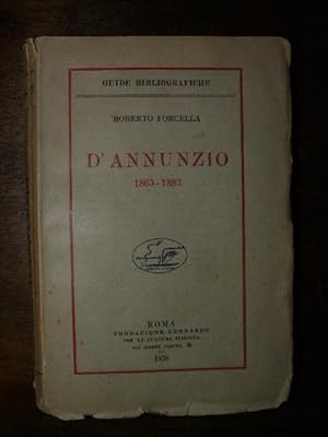 D'Annunzio 1863- 1883