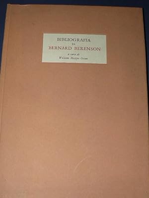 Bibliografia di Bernard Berenson