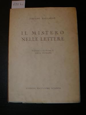 Il mistero nelle lettere, Traduzione e introduzione di Luca Pignato.