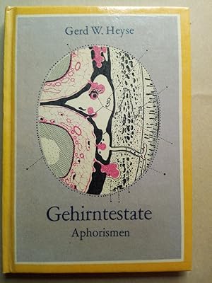 Seller image for Gehirntestate. Aphorismen for sale by Versandantiquariat Jena