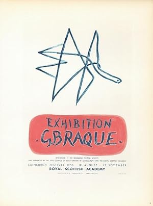 Exhibition G. Braque. Edinburgh Festival 1956, Royal Scottish Academy.