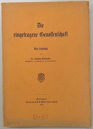 Immagine del venditore per Die eingetragene Genossenschaft. Ein Lehrbuch. venduto da Buch & Consult Ulrich Keip