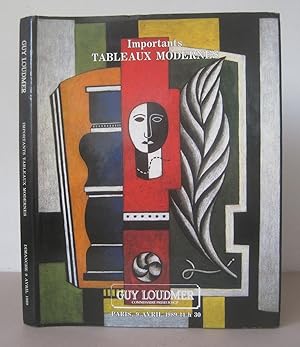 Importants Tableaux Modernes. Paris: Dimanche 9 avril 1989.