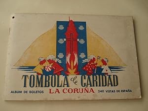 Tómbola de caridad (La Coruña). Álbum de boletos con 240 vistas de España (Completo)