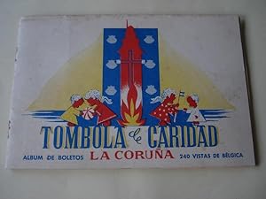 Tómbola de caridad (La Coruña). Álbum de boletos con 240 vistas de Bélgica (Faltan 7 cromos)