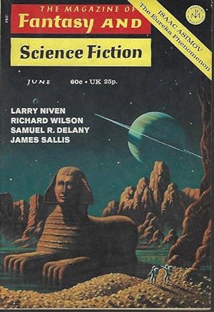 Imagen del vendedor de The Magazine of FANTASY AND SCIENCE FICTION (F&SF): June 1971 a la venta por Books from the Crypt