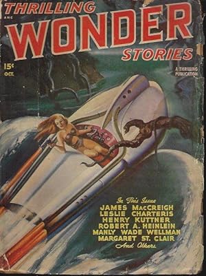 Imagen del vendedor de THRILLING WONDER Stories: October, Oct. 1947 a la venta por Books from the Crypt