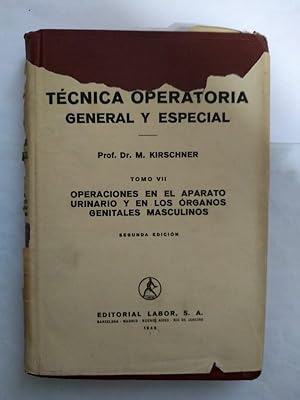 Imagen del vendedor de Tratado tecnica operatoria general y especial. VII a la venta por Libros Ambig