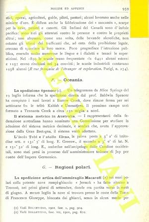 La spedizione artica dell'ammiraglio Macaroff. La spedizione per la misurazione del grado nelle S...