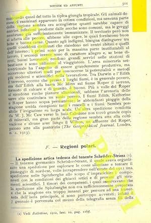 La spedizione artica tedesca del tenente Schroder - Stranz. Spedizione artica francese. Ritorno d...