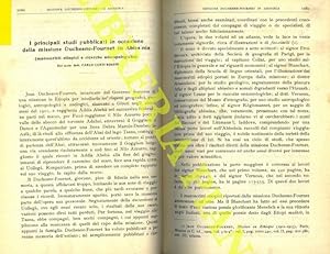 I principali studi pubblicati in occasione della missione Duchesne-Fournet in Abissinia (manoscri...