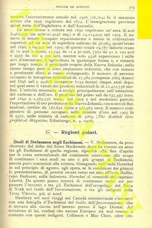 Studi di Stefansson sugli Eschimesi. L'esploratore della Groenlandia, Knud Rasmussen. Esplorazion...