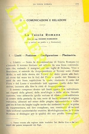 Bild des Verkufers fr La Tuscia Romana. zum Verkauf von Libreria Piani