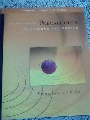 Seller image for Precalculus: Functions & Graphs, 11 Edition (Annotated Instructor's Edition) for sale by Text4less