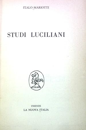 Seller image for Studi Luciliani. Studi di lettere, Storia e Filosofia, XXV for sale by books4less (Versandantiquariat Petra Gros GmbH & Co. KG)