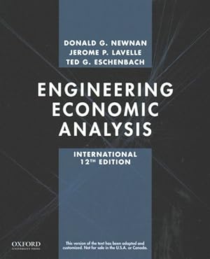 Immagine del venditore per Engineering Economic Analysis venduto da GreatBookPrices