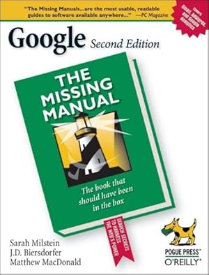 Imagen del vendedor de Google : The Missing Manual a la venta por GreatBookPrices