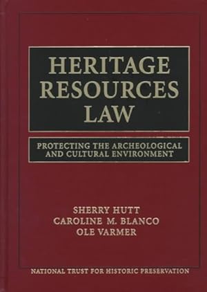 Immagine del venditore per Heritage Resources Law : Protecting the Archeological and Cultural Environment venduto da GreatBookPrices
