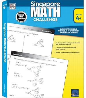 Imagen del vendedor de Singapore Math Challenge, Grade 4+ a la venta por GreatBookPrices