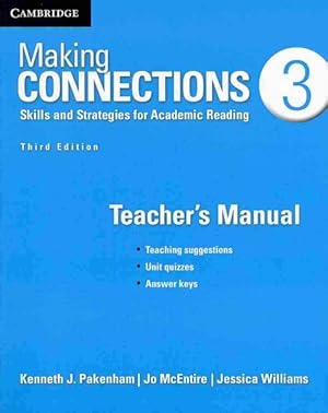 Bild des Verkufers fr Making Connections Level 3 : Skills and Strategies for Academic Reading zum Verkauf von GreatBookPrices