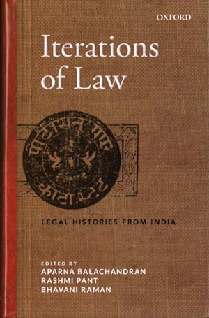 Seller image for Iterations of Law : Legal Histories from India for sale by GreatBookPrices