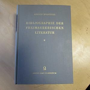 Bild des Verkufers fr Bibliographie der freimaurerischen Literatur - Band II zum Verkauf von Bookstore-Online