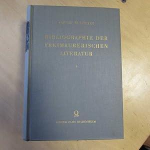 Bild des Verkufers fr Bibliographie der freimaurerischen Literatur - Band I zum Verkauf von Bookstore-Online