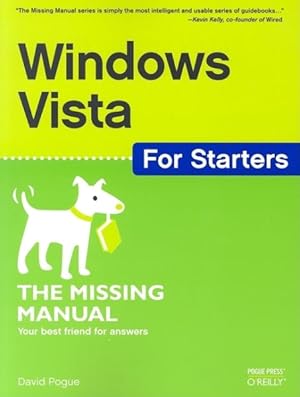 Image du vendeur pour Windows Vista for Starters : The Missing Manual mis en vente par GreatBookPrices