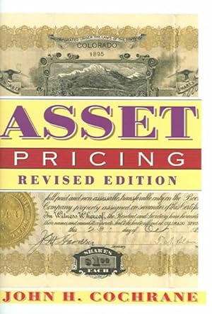 Image du vendeur pour Asset Pricing mis en vente par GreatBookPrices