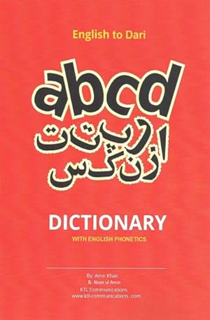 Imagen del vendedor de English to Dari Dictionary : With English Phonetics a la venta por GreatBookPrices