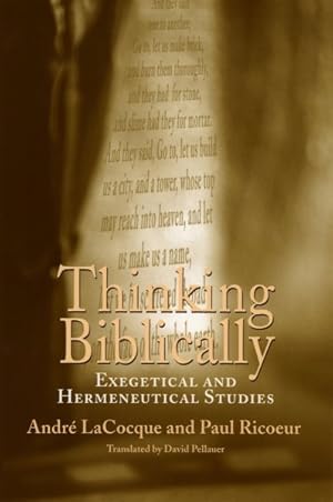 Imagen del vendedor de Thinking Biblically : Exegetical and Hermeneutical Studies a la venta por GreatBookPrices