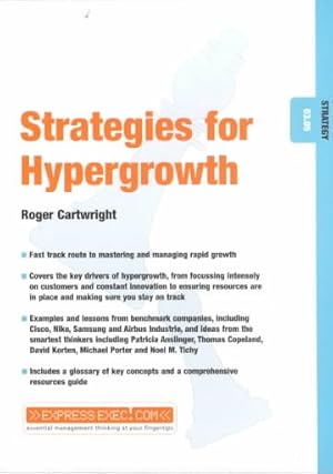 Image du vendeur pour Stategies for Hypergrowth mis en vente par GreatBookPrices