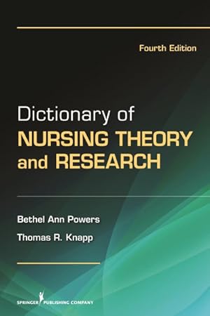 Immagine del venditore per Dictionary of Nursing Theory and Research venduto da GreatBookPrices