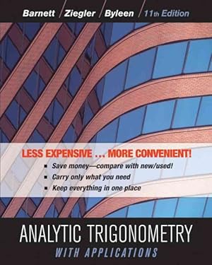 Seller image for Analytic Trigonometry With Applications for sale by GreatBookPrices