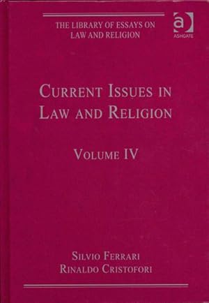 Image du vendeur pour Current Issues in Law and Religion mis en vente par GreatBookPrices