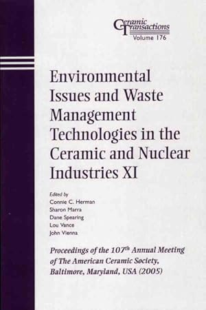 Imagen del vendedor de Environmental Issues And Waste Management Technologies XI a la venta por GreatBookPrices