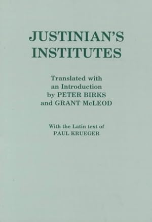 Immagine del venditore per Justinian's Institutes venduto da GreatBookPrices