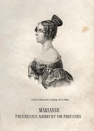 (Berlin 1810 - 1883 auf Schloss Reichartshausen/Erbach). Prinzessin der Niederlande und von Preus...