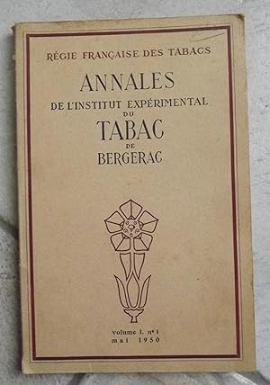 Annales de l'institut expérimental du Tabac de Bergerac