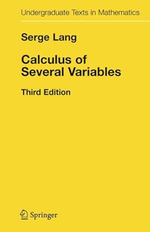 Image du vendeur pour Calculus of Several Variables mis en vente par GreatBookPrices
