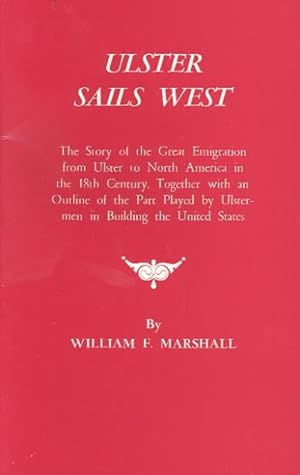Imagen del vendedor de Ulster Sails West a la venta por GreatBookPrices