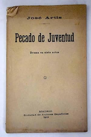 Imagen del vendedor de Pecado de juventud a la venta por Alcan Libros