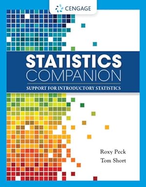 Imagen del vendedor de Statistics Companion : Support for Introductory Statistics a la venta por GreatBookPrices