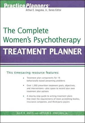 Bild des Verkufers fr Complete Women's Psychotherapy Treatment Planner zum Verkauf von GreatBookPrices